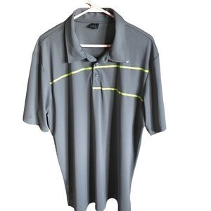 Oakley Polo mens Golf Shirt Size XL Gray short sleeve Athletic
